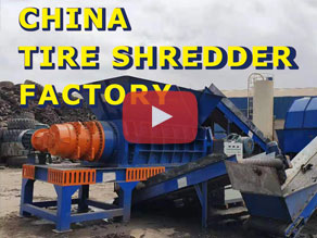 Heavy duty car truck OTR tire shredder